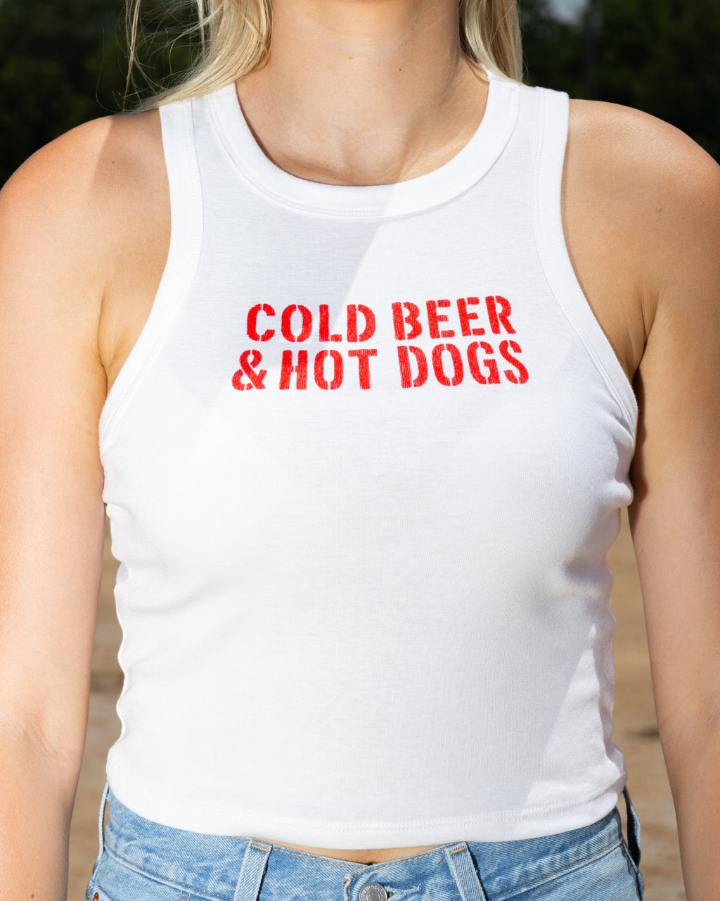 Cold Beer & Hot Dogs Tank Top