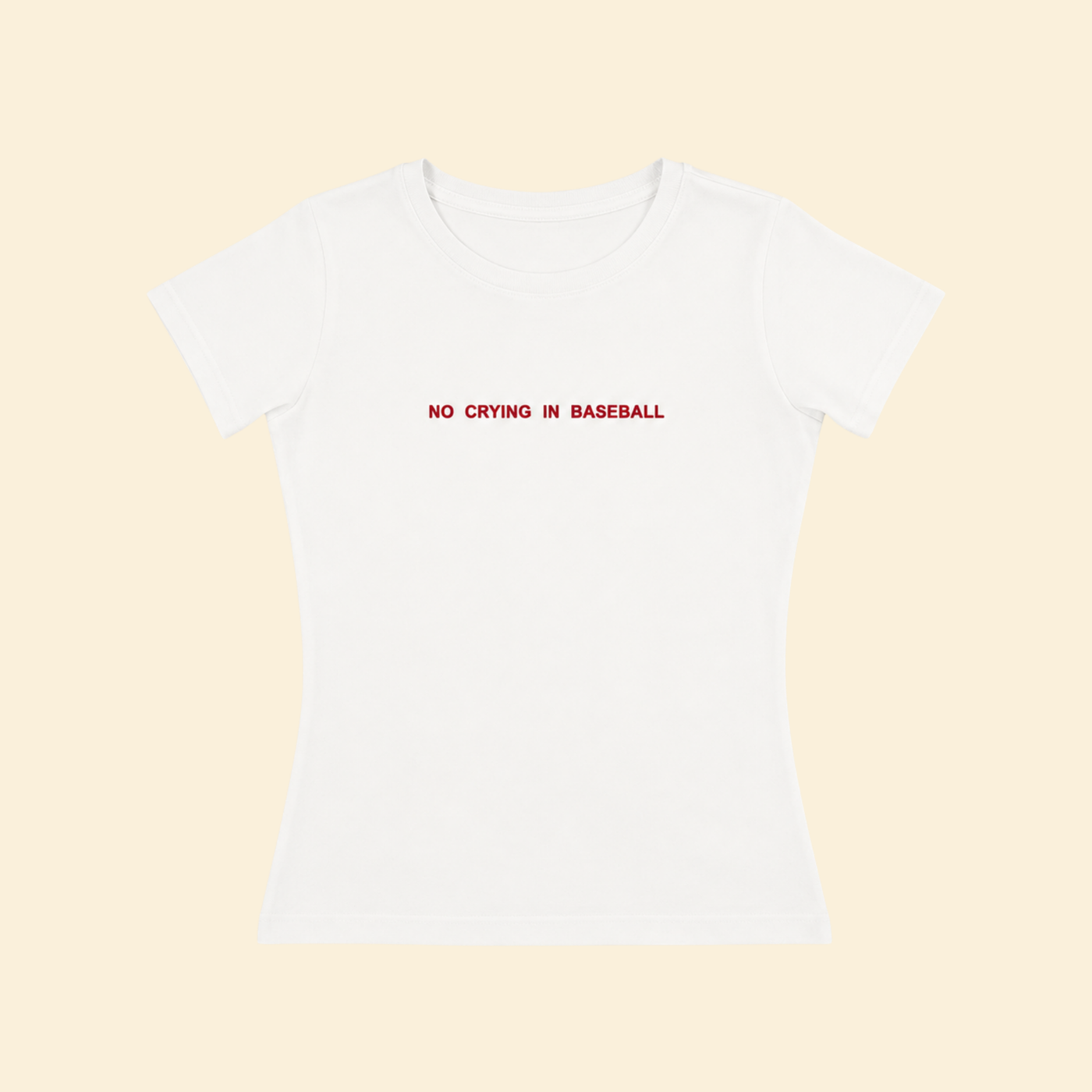 No Crying in Baseball Baby Tee