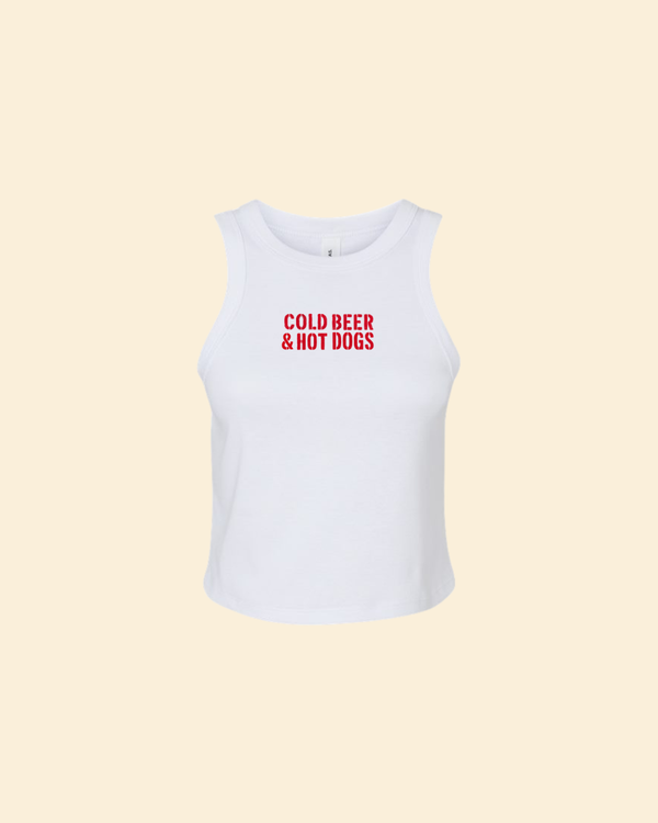 Cold Beer & Hot Dogs Tank Top